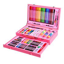 Childrens painting tool set Primary school watercolor pen painting gift box Art brush school supplies girl gift