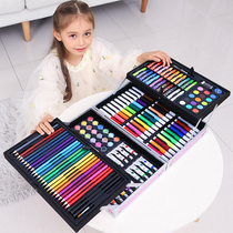 Painting tool set Kindergarten brush gift box Primary school watercolor pen art school supplies Childrens painting girl
