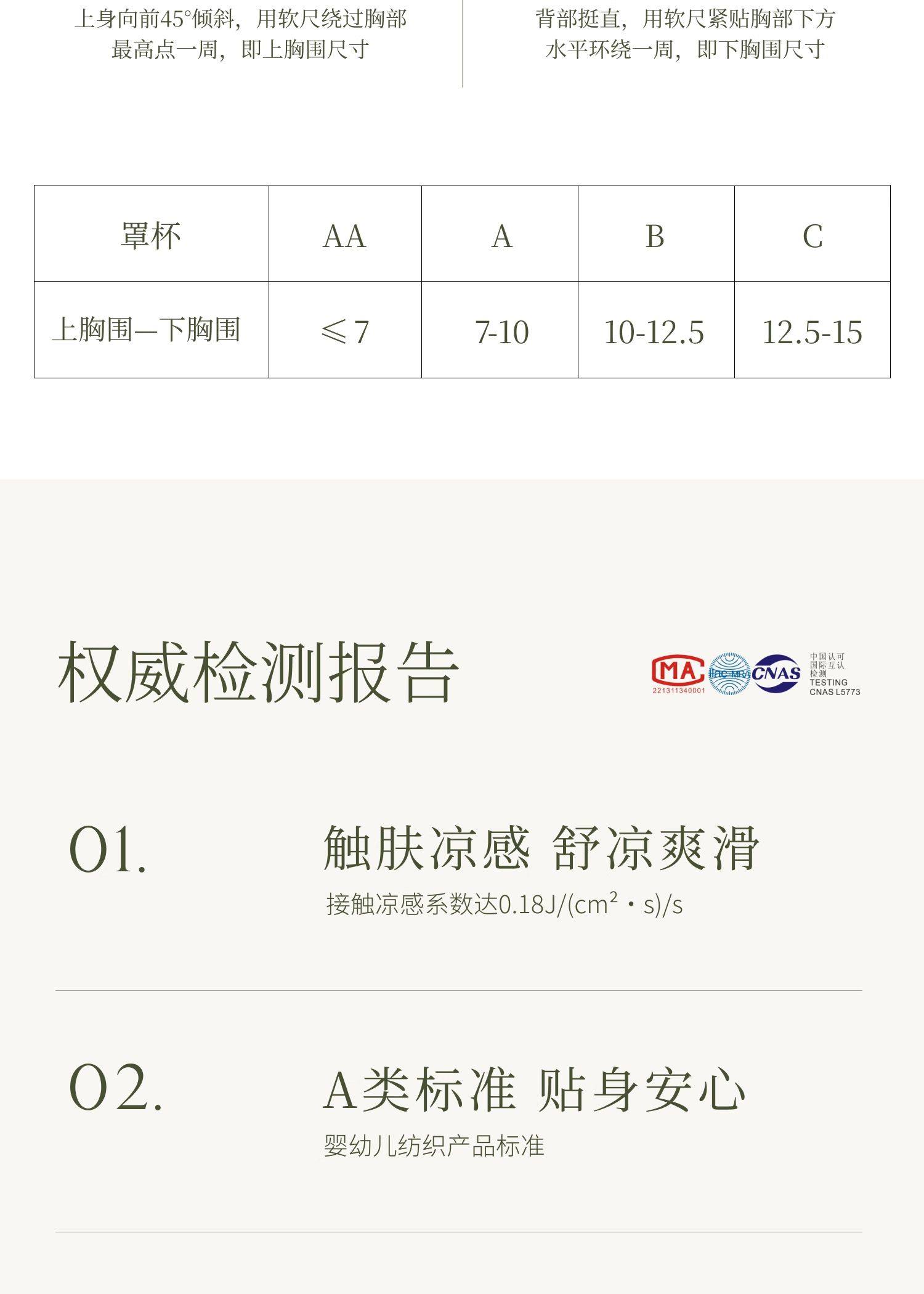 【中国直邮】 素肌良品 无肩带内衣 防滑聚拢无痕抹胸 S( 65B/C 、70AA/A/B) 【升级款】杏仁肤(1.5CM小海浪) *1件   