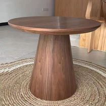 Nordic solid wood coffee table simple modern coffee table combination table new Chinese style corner table living room sofa side table round