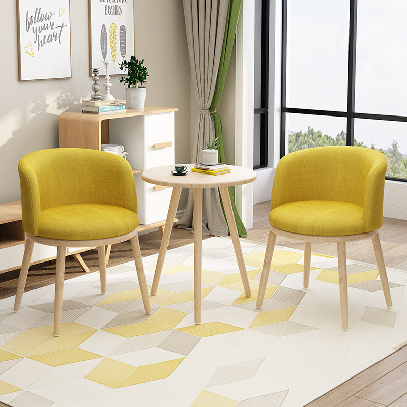 Nordic table Home Small families Type of negotiation table and chairs Combined Balcony Net Red Small Round Table Casual Small Dining Coffee Table Chair