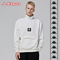 KAPPA Áo thể thao nam Kappa Áo cổ cao dệt kim vuông giản dị | K0852WT23M - Thể thao lông cừu / jumper áo hoodie đẹp