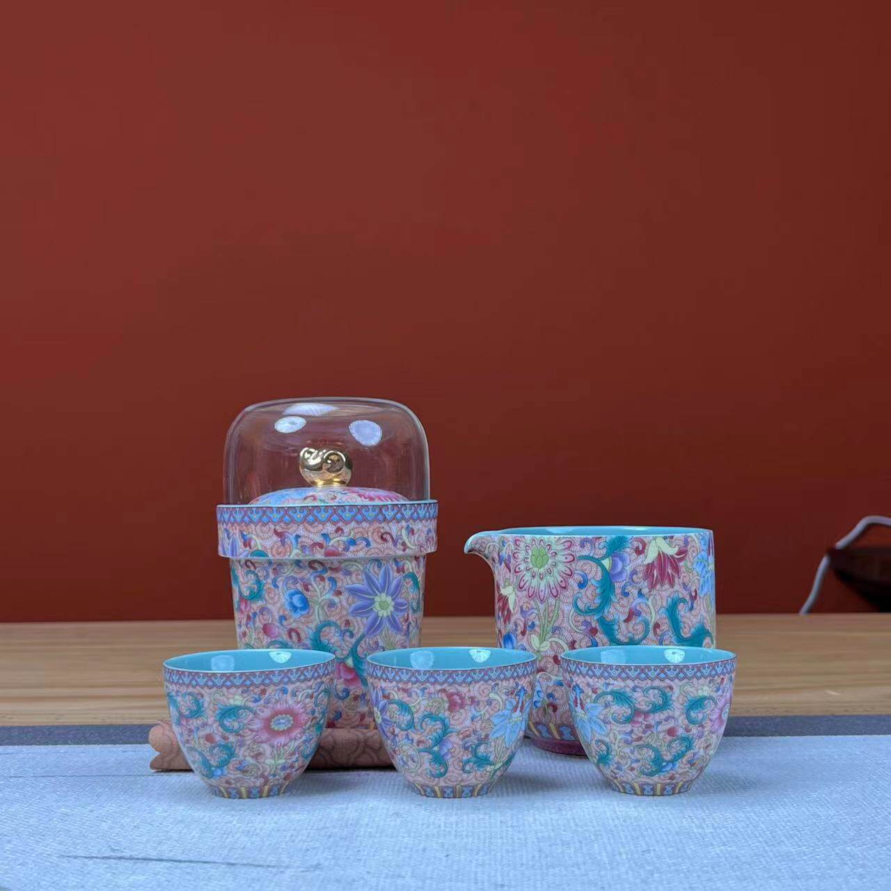 Five Words Six Instrumental Travel Express Guest Cup Suit-Taobao