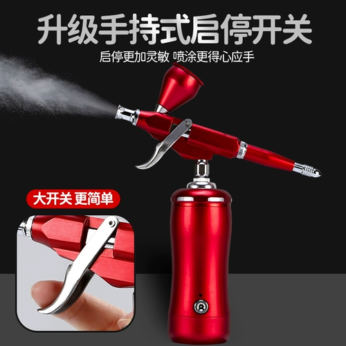 Модель пистолета, окрашенный электрический баллончик с краской, пигментированный акрил, фигурка для маникюра, краска