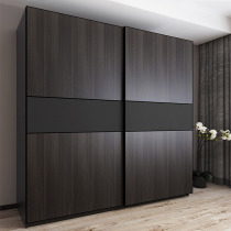 Kono Shijia wardrobe Nordic sliding door modern simple bedroom two-door wardrobe sliding plug-in push-pull cabinet customization