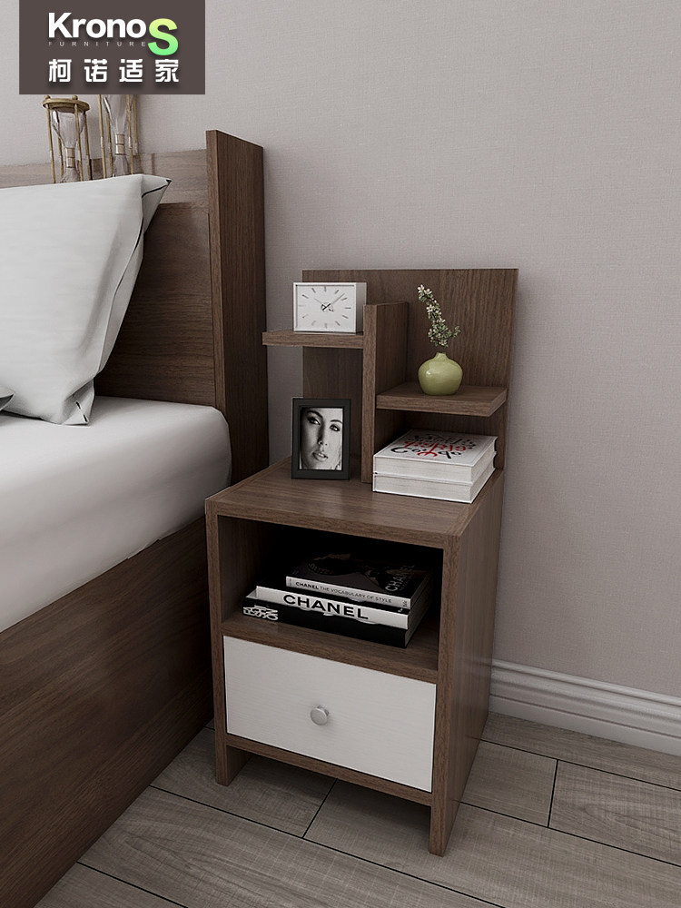Kono home simple bed cabinet Simple modern storage small cabinet Storage cabinet Nordic bedroom small bed cabinet