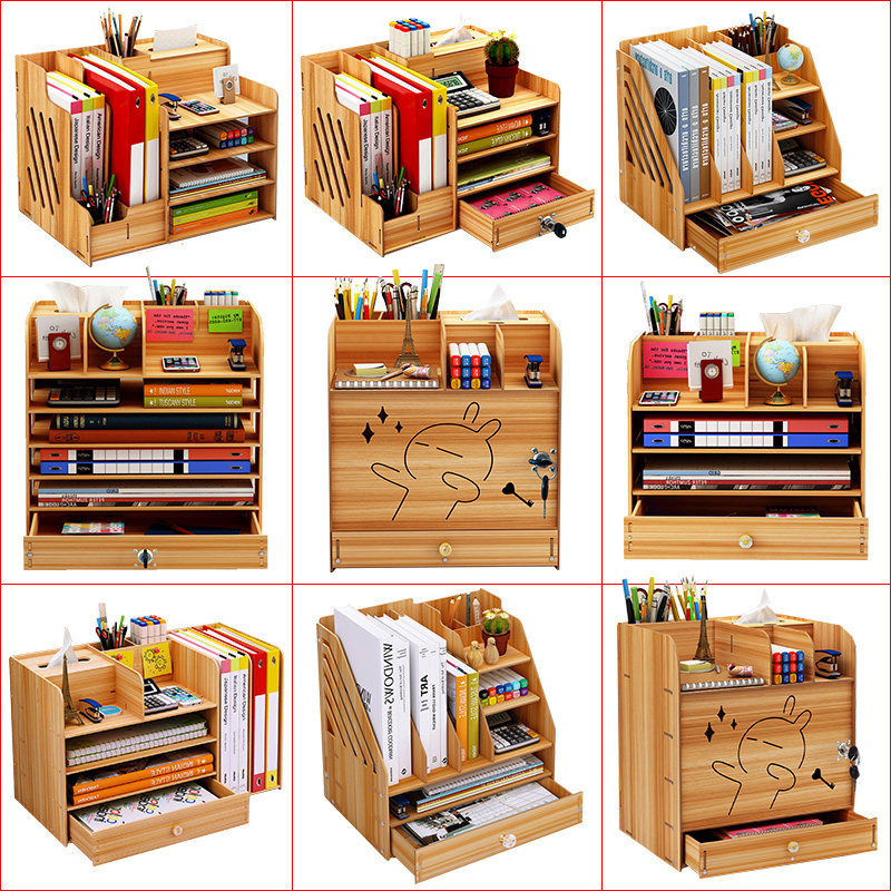 Bookshelf Simple Desk Shelf Simple Modern Student Dormitory Small Bookcase Children's Storage Office Book Desktop