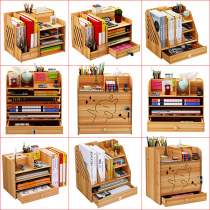 Bookshelf Simple table shelf Simple modern student dormitory small bookcase Childrens storage office desk surface