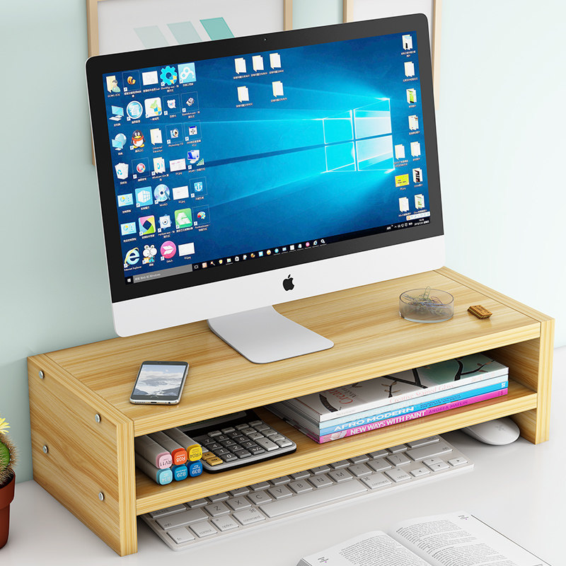 Desktop Computer Screen Screen Increase Overhead Base Tabletop Finishing shelving office Neck guard neck Gargard