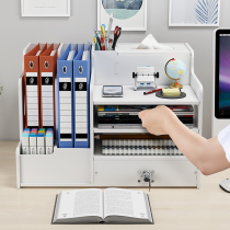 Bookshelf Simple desk shelf Student dormitory small bookcase Childrens storage office small desk artifact