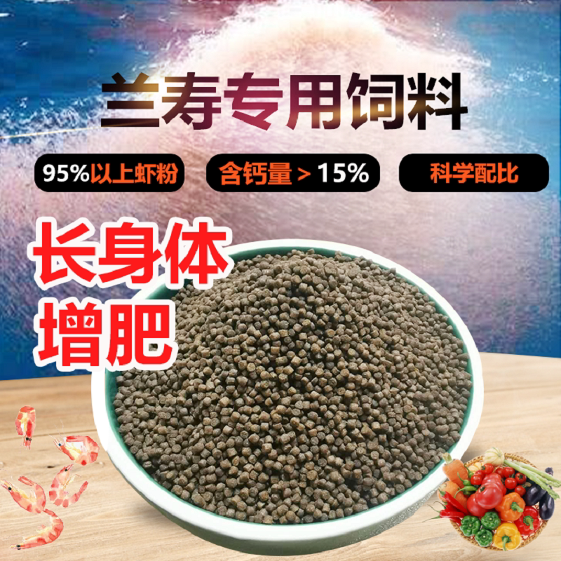 Homemade Lanshoufish grain high protein universal fresh water bagged small micrograin sinking type small tropical fish feed