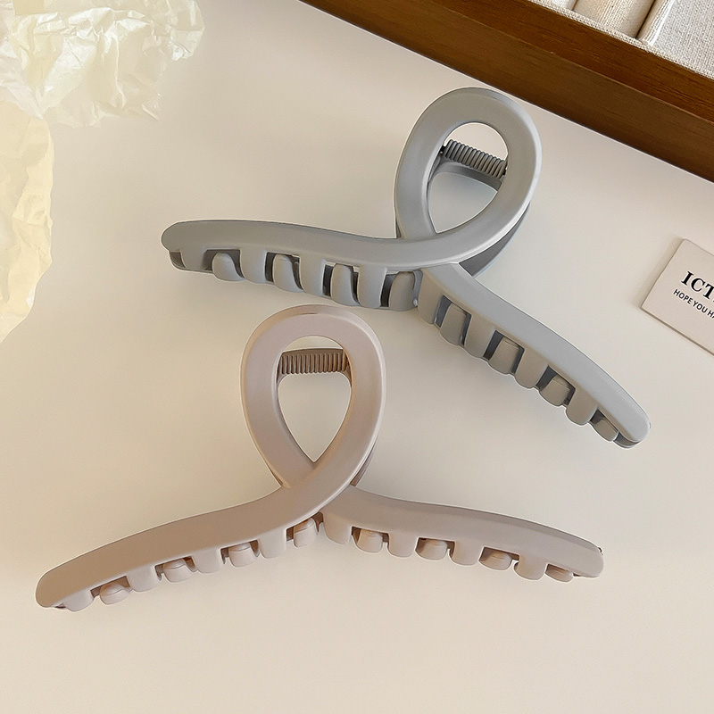 images 23:Superlarge hair clamp female 2023 new hair volume multiple hair clip high-sense head shark clip headdress