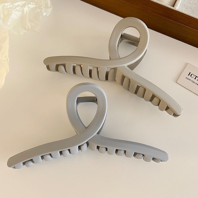 images 21:Superlarge hair clamp female 2023 new hair volume multiple hair clip high-sense head shark clip headdress