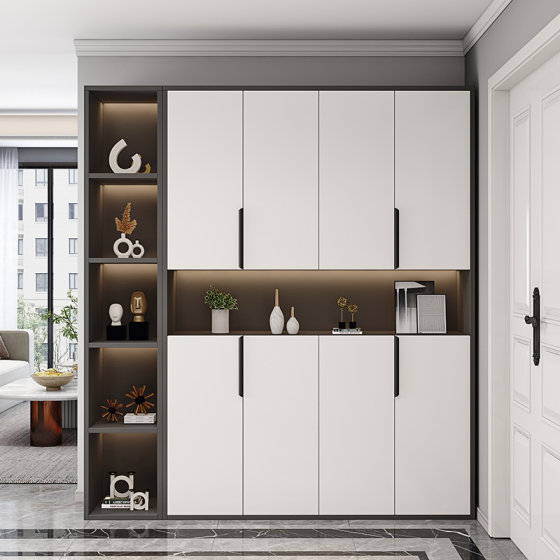 Entrance cabinet, shoe cabinet, light luxury style, living room partition cabinet, home locker, simple modern screen cabinet, hall cabinet