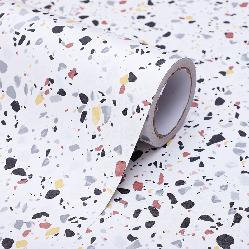 PVC self-adhesive floor leather stickers waterproof and wear-resistant imitation tile marble plastic household floor stickers renovation