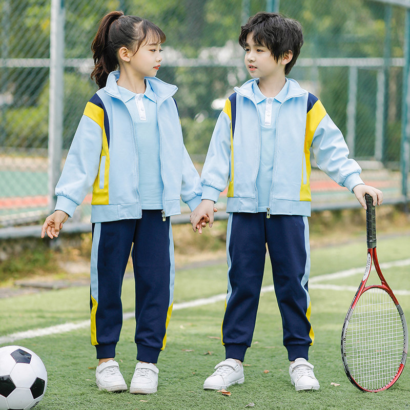 Primary school children's school uniforms spring and autumn suits for first grade class uniforms Three sets of spring kindergarten garden clothes for spring sportswear