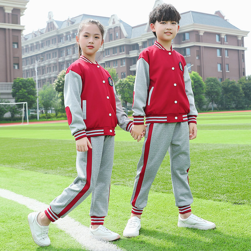 Primary school children's school uniforms spring and autumn suit Inren wind class uniforms Three sets of spring kindergarten landscaped sports clothes Two sets
