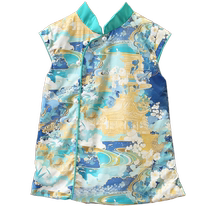 Boys summer suit parent-child mother-daughter baby Hanfu cheongsam brother and sister outfit one-year-old dress Chinese style Tang suit