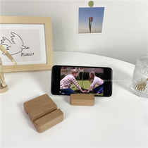 Mobile Phone Wooden Seat Wood Cell Phone Holder Creative Beech Wood Tablet Base Two Pitch