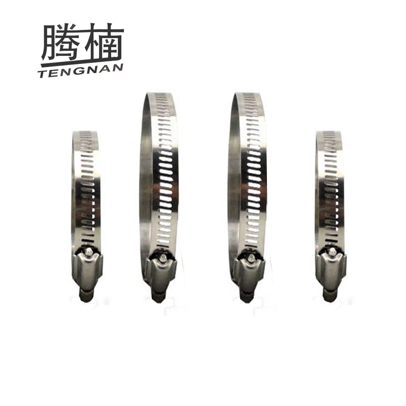 Tennang 304 stainless steel throat hoop 8-140mm hoop pipe clamp hoop gas pipe water pipe American hoop pipe hoop