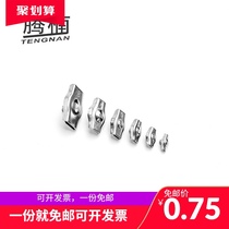 Tengnan wire rope single clip double chuck M2M3M4M5M6M8M10 stainless steel 304 wire rope single and double chuck lock