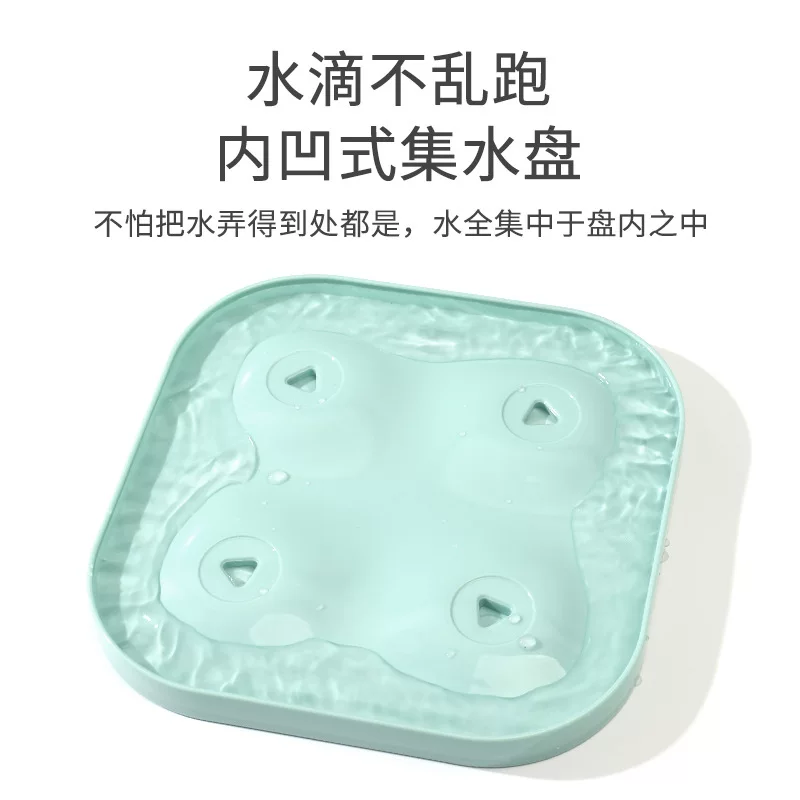 Bottle detergent, children's drying rack with glass