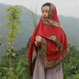 Зимний плащ, накидка, шарф, этническое шерстяное ханьфу, увеличенная толщина, этнический стиль