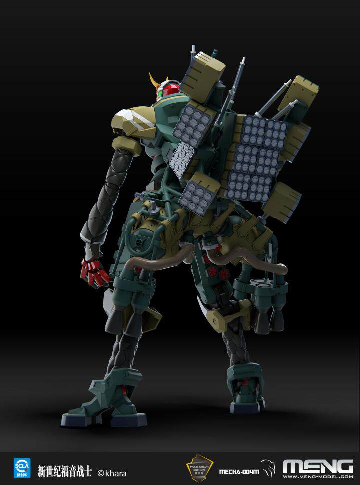 товар из китая meng mecha-004m 新世纪福音战士新2号机α（纯色版）现货