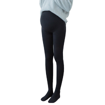 Pregnant womens leggings and silk stockings spring and autumn thin section belly-supporting pantyhose during pregnancy bare legs artifact that will not fall out of gear plus velvet for autumn and winter