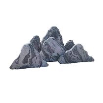 Snowwave stone slicing combined Taishan stone large view stone indoor courtyard villa withered mountain build-up swing piece