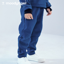 moodytiger boy composite trousers children spring new warm light soft sweatpants