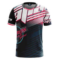 Kolian summer new Korean badminton suit womens suit mens short-sleeved couple team uniform breathable quick-drying top