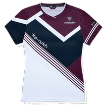 Corian badminton suit womens suit 2024 new Korean breathable quick-drying short-sleeved mens and womens couple sports tops