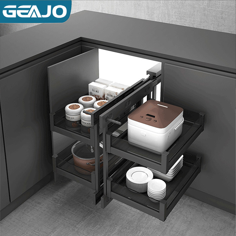 Dent wise GEAJO integral cabinet corner pull basket corner small monster kitchen integral cupboard pull basket kitchen pull basket corner pull basket