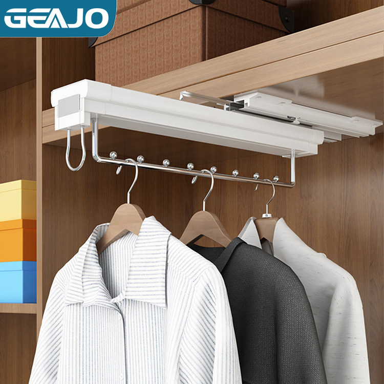 Dent wise GEAJO wardrobe hanging clothes hanger cloakroom with cloister clothesstand Top-up damping push-pull telescopic hanging garment