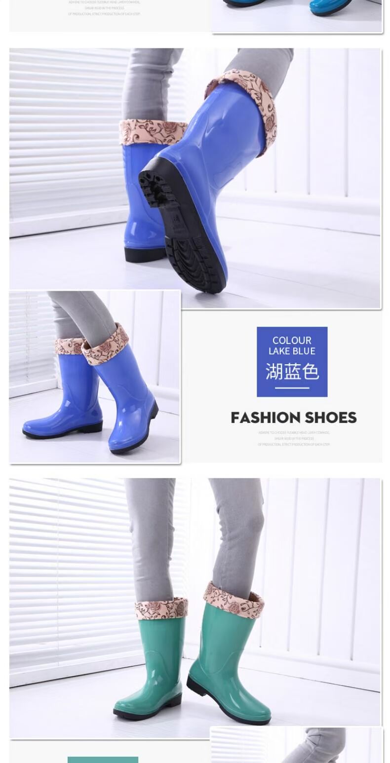 Giày đi mưa cao, giày cao cổ - Rainshoes giày nữ đi mưa thời trang
