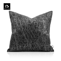Soft-fit-like board room sofa Modern minimalist Nordic Decorative Harbor Style Light Lavish Black And White Line Custom Holding Pillows Cushion