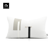 Modern minimalist light extravagant board room Nordic designer Morden port Wind rice white custom holding pillow sofa waist pillow back cushion