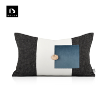 Soft fitting modern minimalist light and luxurious plate room Nordic Baise blue and white custom holding pillow sofa waist pillow leaning against pillow cushion