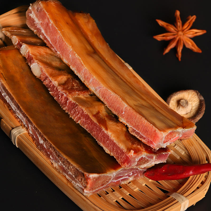 Zhengzong Sichuan Pork Ribs Smoked Pork Pork Ribs Homemade Smoked Salted Meat Chongqing Spicy 500G Non-Guizhou Lijiang River