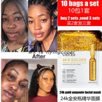 24k gold ampoule facial mask