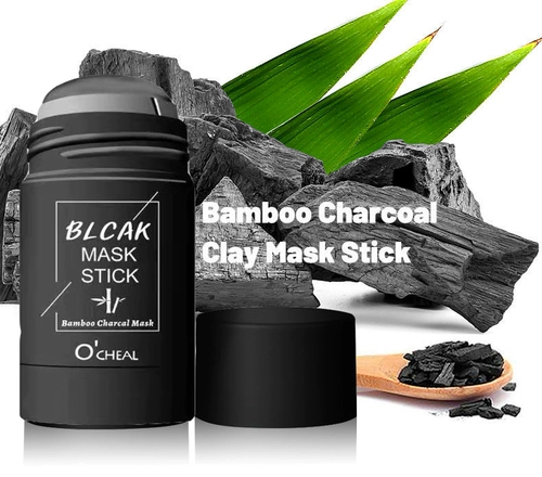 Очищение бамбукового угля Черная маска очищающая глиня