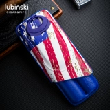 LUBINSKI Увлажняющий портативный чехол, кожаный высококлассный портсигар