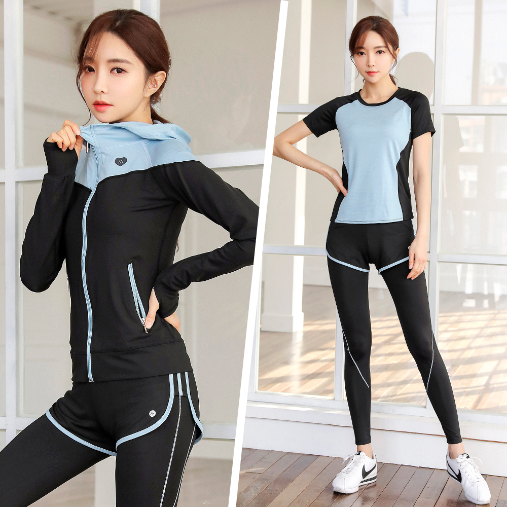 Yoga Suit Woman Spring Summer Fashion Sports Suit Short Sleeve Speed Dry Jersey Nets Red Fitness Room Professional High-end Running Sexy