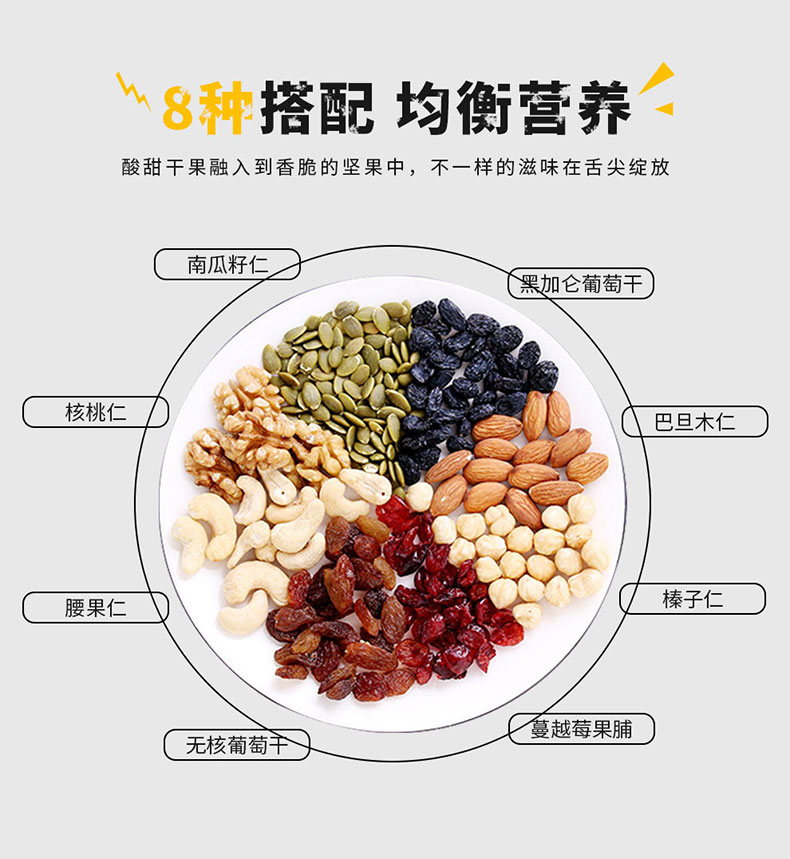 中粮时怡 每日坚果礼盒 30袋750g 图3