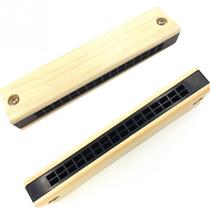 2019 Educational Musical Wooden Harmonica Instrument Toy for