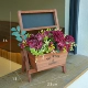 Подставка для цветов доска (с цветами)