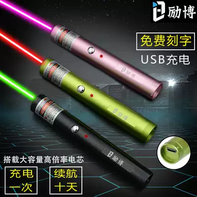 Libo sample House Display Center Laser light sand table Shooting pen Laser pen usb rechargeable laser pen Long-lasting laser infrared green light long-range shooting coach indicator pen Ray light Free lettering