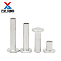 Aluminum flat head semi-hollow rivet GB875 round head flat head semi-hollow core hollow rivet M2M2 5M3M4M5M6