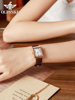 Swiss Oupinke Brand Genuine Small Brown Watch Women's Watch Fashion Light Luxury Small Square Women's Quartz Watch